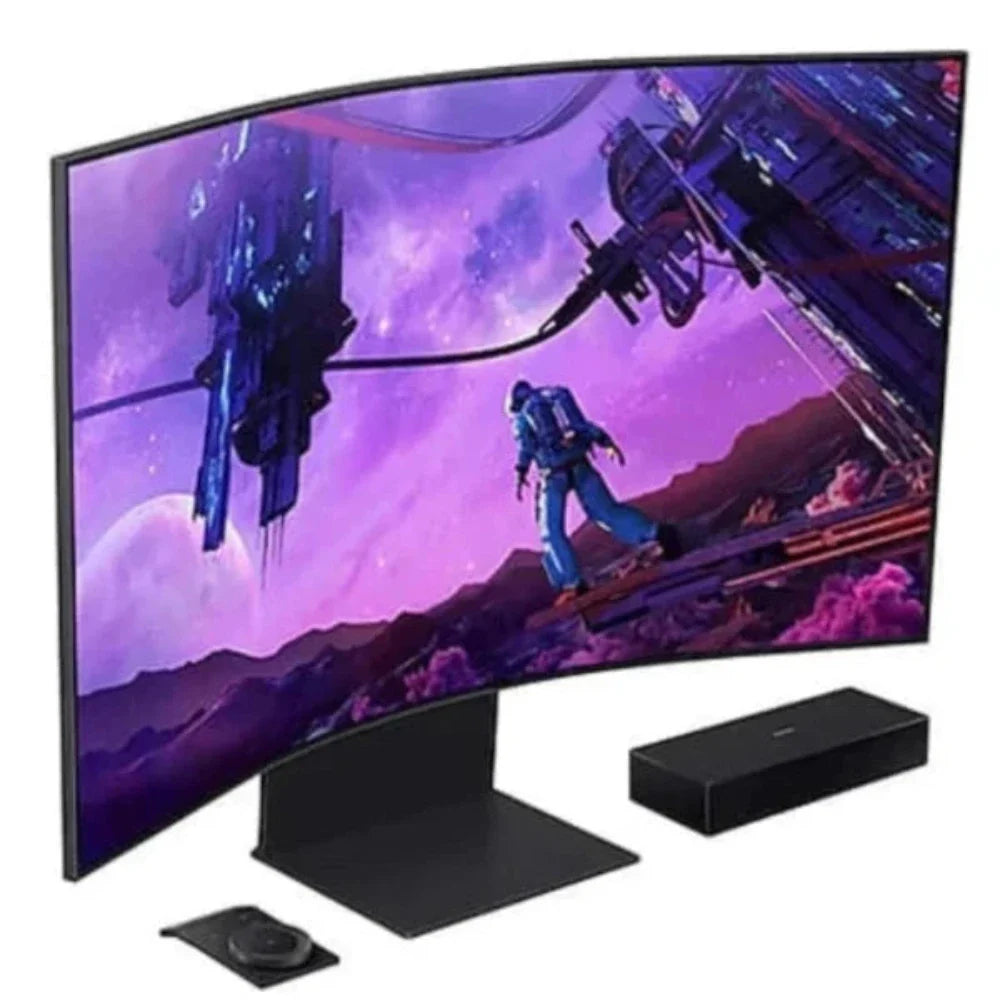 SAMSUNG Odyssey Ark LS55BG970NWXXL 55 Inch UHD 165Hz VA Panel 1MS AMD Freesync Gaming Monitor