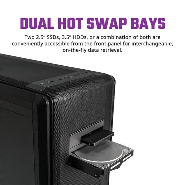 COOLER MASTER Masterbox NR600P EATX Mid Tower Cabinet (Black)