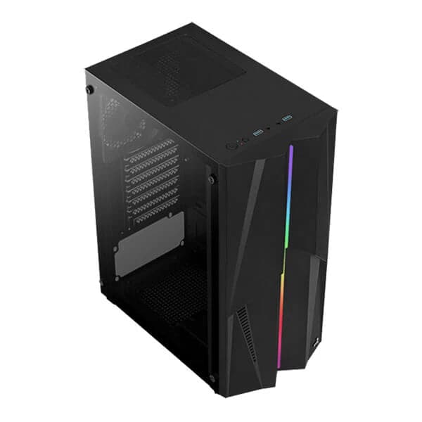 AEROCOOL Mecha RGB ATX Mid Tower Cabinet (Black)