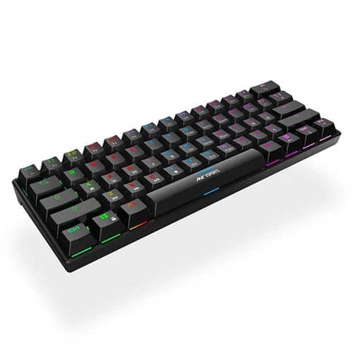 ANT ESPORTS MK1300 Mini 60% RGB Mechanical Wired Gaming Keyboard (Black) (Red Switch) (Linear Switch) (MK1300)