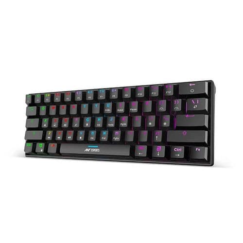 ANT ESPORTS MK1300 Mini 60% RGB Mechanical Wired Gaming Keyboard (Black) (Red Switch) (Linear Switch) (MK1300)