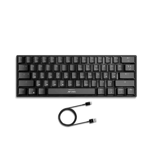ANT ESPORTS MK1300 Mini 60% RGB Mechanical Wired Gaming Keyboard (Black) (Red Switch) (Linear Switch) (MK1300)