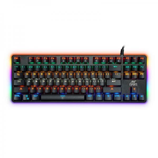 ANT ESPORTS MK1000 TKL Mechanical Wired Gaming Keyboard (Black) (Red Switch) (Linear Switch) (MK1000)