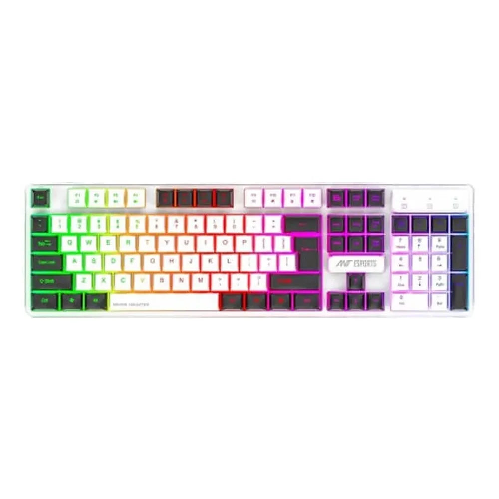 ANT ESPORTS MK1700 Membrane Full Size Wired Gaming Keyboard ( White ) ( Membrane Keys )