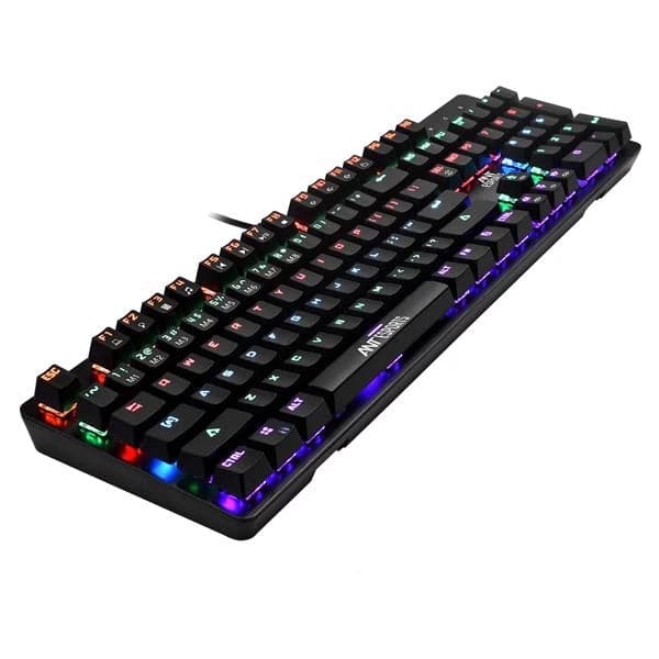 ANT ESPORTS MK3200 Full Size Mechanical Wired Gaming Keyboard (Black) (Blue Switch) (Clicky Switch) (MK3200)