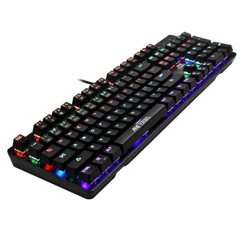 ANT ESPORTS MK3200 V2 Full Size Mechanical Wired Gaming Keyboard (Black) (RED Switch) (Linear Switch)