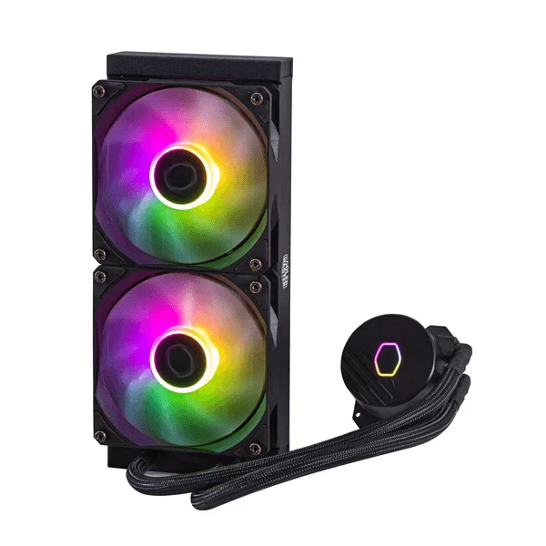 COOLER MASTER MasterLiquid 240L Core ARGB 240mm CPU Liquid Cooler (Black)