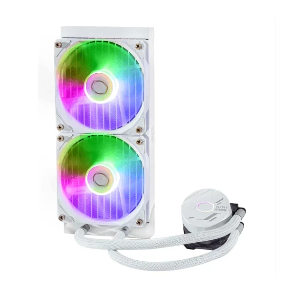 COOLER MASTER MasterLiquid ML240 Core ARGB CPU Liquid Cooler (White)