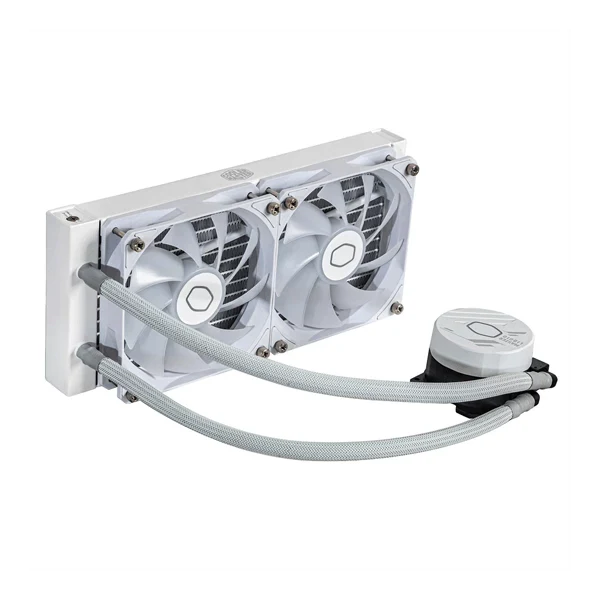 COOLER MASTER MasterLiquid 240L Core ARGB 240mm CPU Liquid Cooler (White)