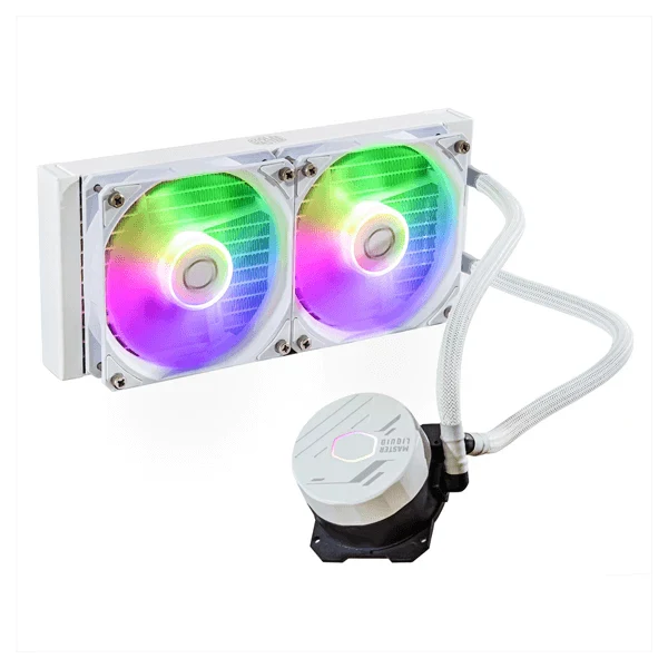 COOLER MASTER MasterLiquid ML240 Core ARGB CPU Liquid Cooler (White)