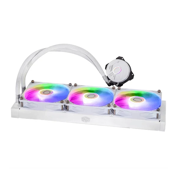 COOLER MASTER MasterLiquid 360L Core ARGB 360mm CPU Liquid Cooler (White)