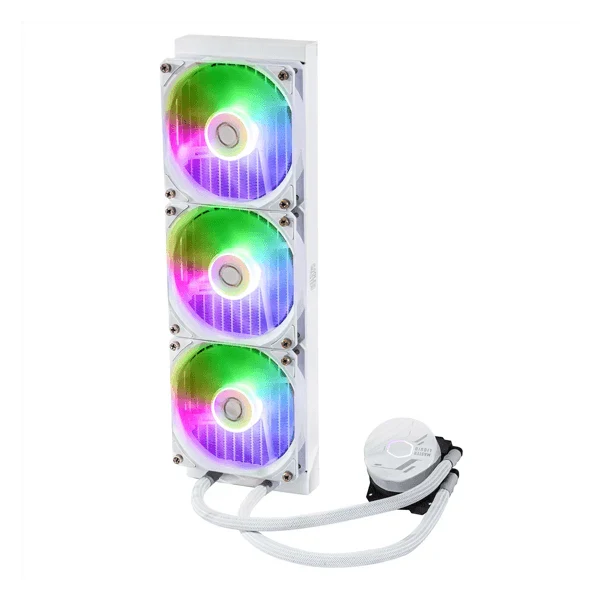 COOLER MASTER MasterLiquid 360L Core ARGB 360mm CPU Liquid Cooler (White)