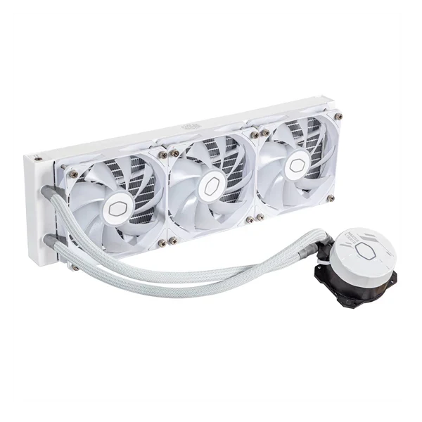 COOLER MASTER MasterLiquid 360L Core ARGB CPU Liquid Cooler (White)