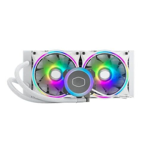 COOLER MASTER ML240 illusion ARGB 240mm CPU Liquid Cooler (White)