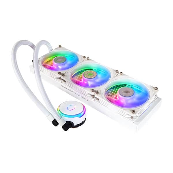 COOLER MASTER MasterLiquid PL360 Flux Edition ARGB 360mm CPU Liquid Cooler (White)