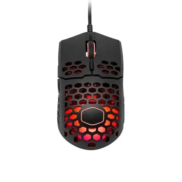 COOLER MASTER MM711 Wired Ambidextrous Gaming Mouse ( MM-711-KKOL1 ) ( 16000DPI / 6 Macro Buttons ) ( Black )