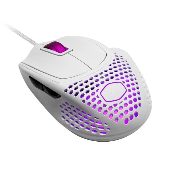 COOLER MASTER MM720 Wired Ergonomic RGB Gaming Mouse ( MM-720-WWOL1 ) ( 16000DPI / 6 Macro Buttons ) ( Matte White )