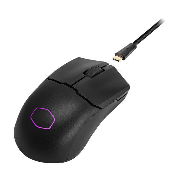 COOLER MASTER MM712 Wireless + Bluetooth Ambidextrous Gaming Mouse ( MM-712-WWOH1 ) ( 19000DPI / 6 Macro Buttons ) ( Black )