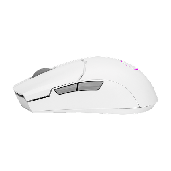 COOLER MASTER MM712 Wireless + Bluetooth Ambidextrous Gaming Mouse ( MM-712-WWOH1 ) ( 19000DPI / 6 Macro Buttons ) ( White )