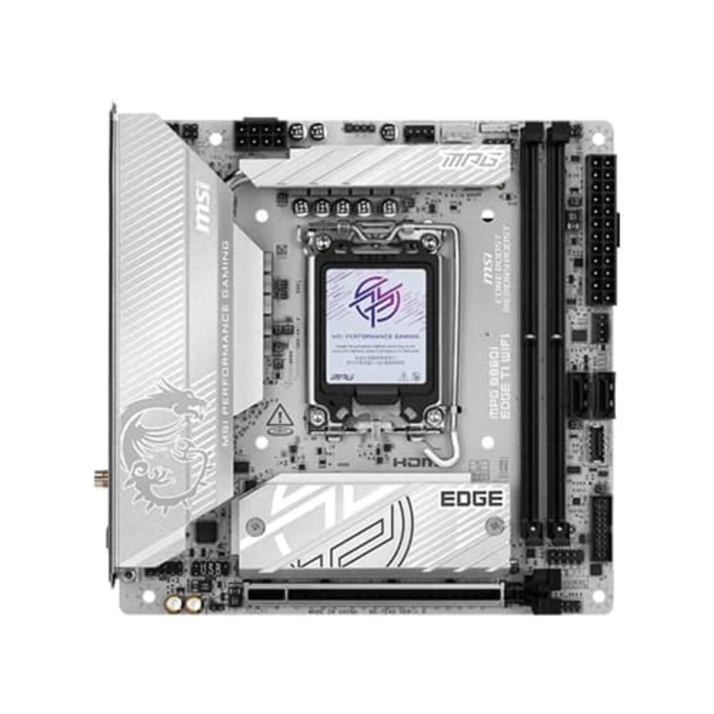 MSI MPG B860I Edge TI Wifi7 DDR5 White Edition Intel Motherboard