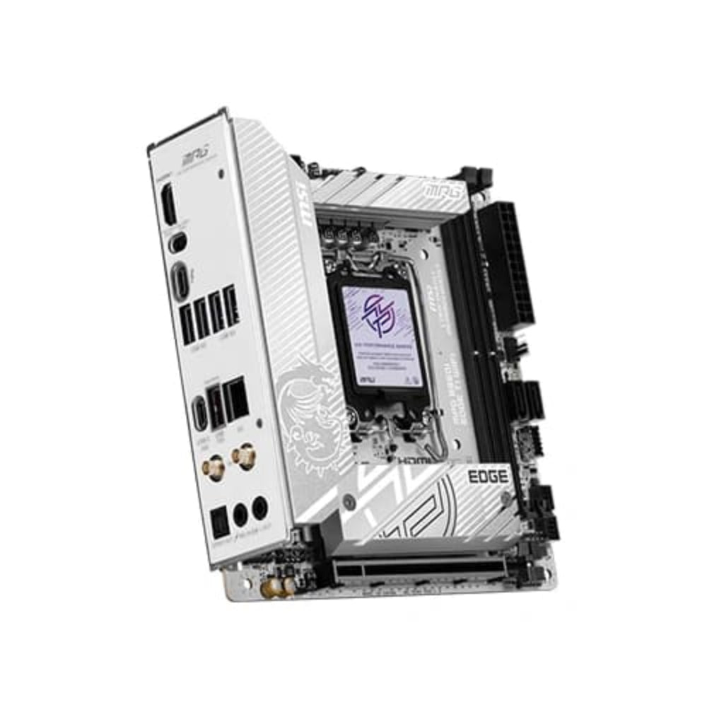 MSI MPG B860I Edge TI Wifi7 DDR5 White Edition Intel Motherboard