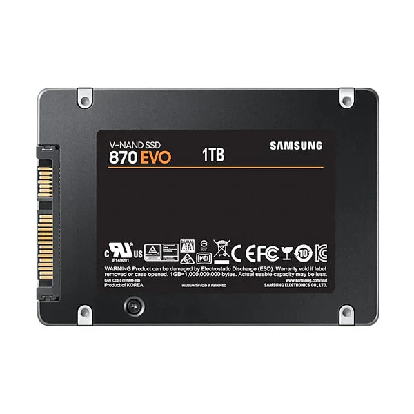SAMSUNG 870 Evo 1TB 2.5 SATA SATA 3 Internal Solid State Drive (SSD)