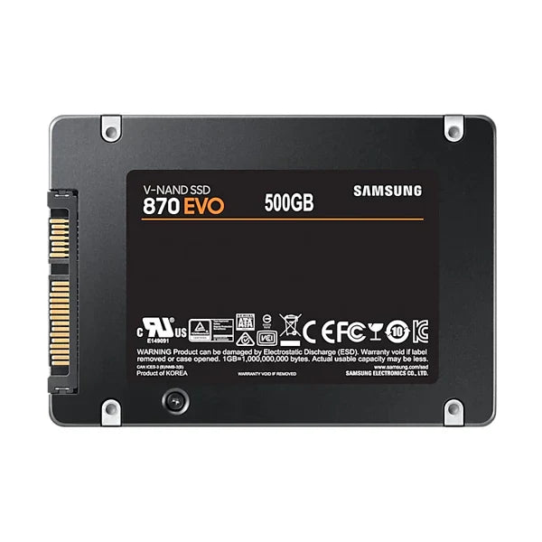 SAMSUNG 870 EVO 500 GB 2.5 SATA SATA 3 Internal Solid State Drive (SSD)