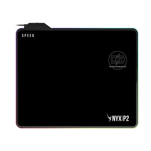 GAMDIAS NYX P2 RGB Wireless Charging Medium Black Mousepad