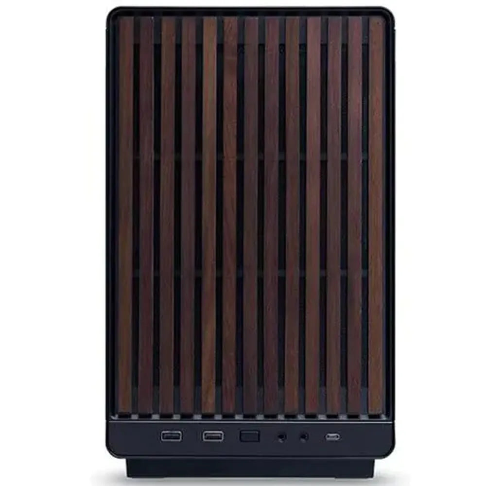 LIAN LI A3-MATX Mini Tower Cabinet (Wood Edition) (Black)