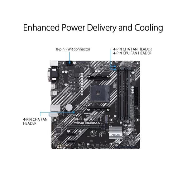 ASUS Prime A520M-A DDR4 AMD Motherboard