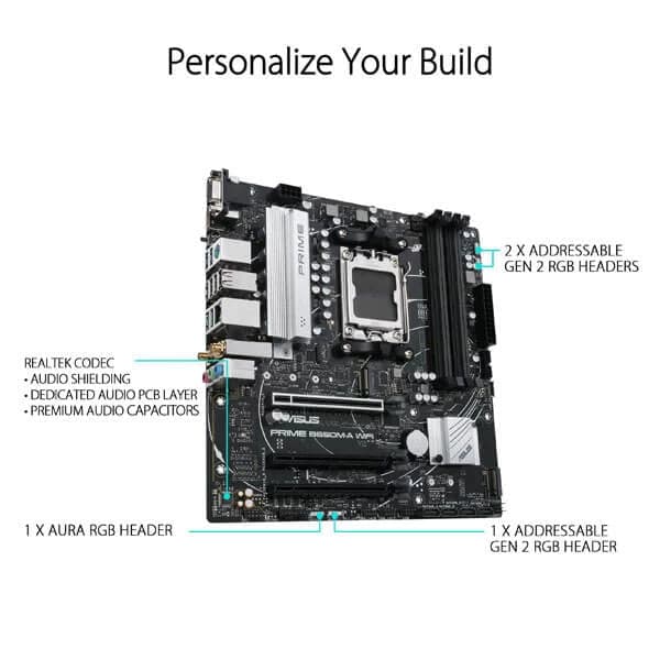 ASUS Prime B650M-A Wifi DDR5 AMD Motherboard