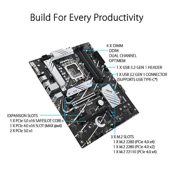 ASUS Prime B760-Plus D4 Intel Motherboard