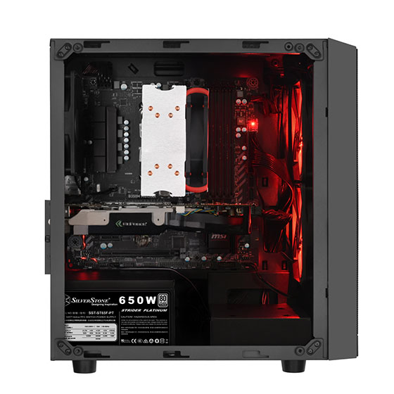 SILVERSTONE PS15 MATX Mid Tower Cabinet (Black)