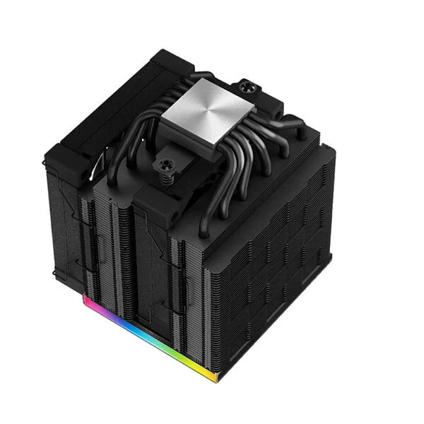 DeepCool AK620 Digital 120mm Dual Tower CPU Air Cooler With ARGB LED Strips (Black)