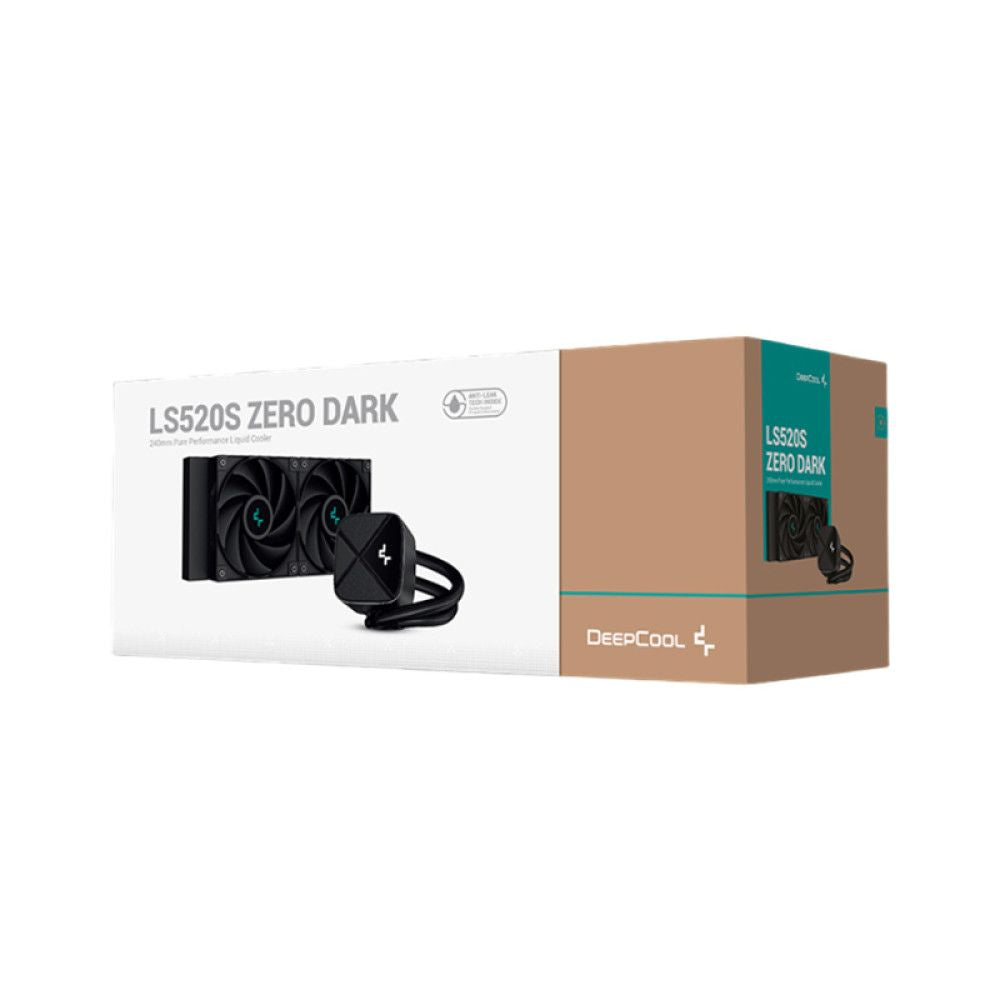 DEEPCOOL LS520S Zero Dark 240mm Liquid CPU Cooler (Black)