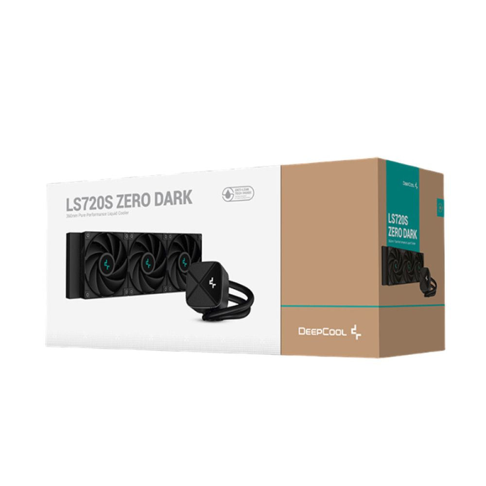 DEEPCOOL LS720S Zero Dark 360mm Liquid CPU Cooler (Black)