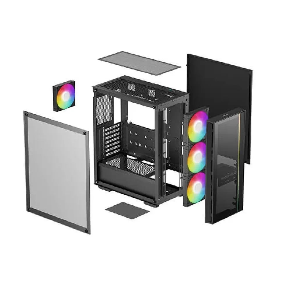 Deepcool MATREXX 55 V4 C ARGB ATX Mid Tower Cabinet (Black)
