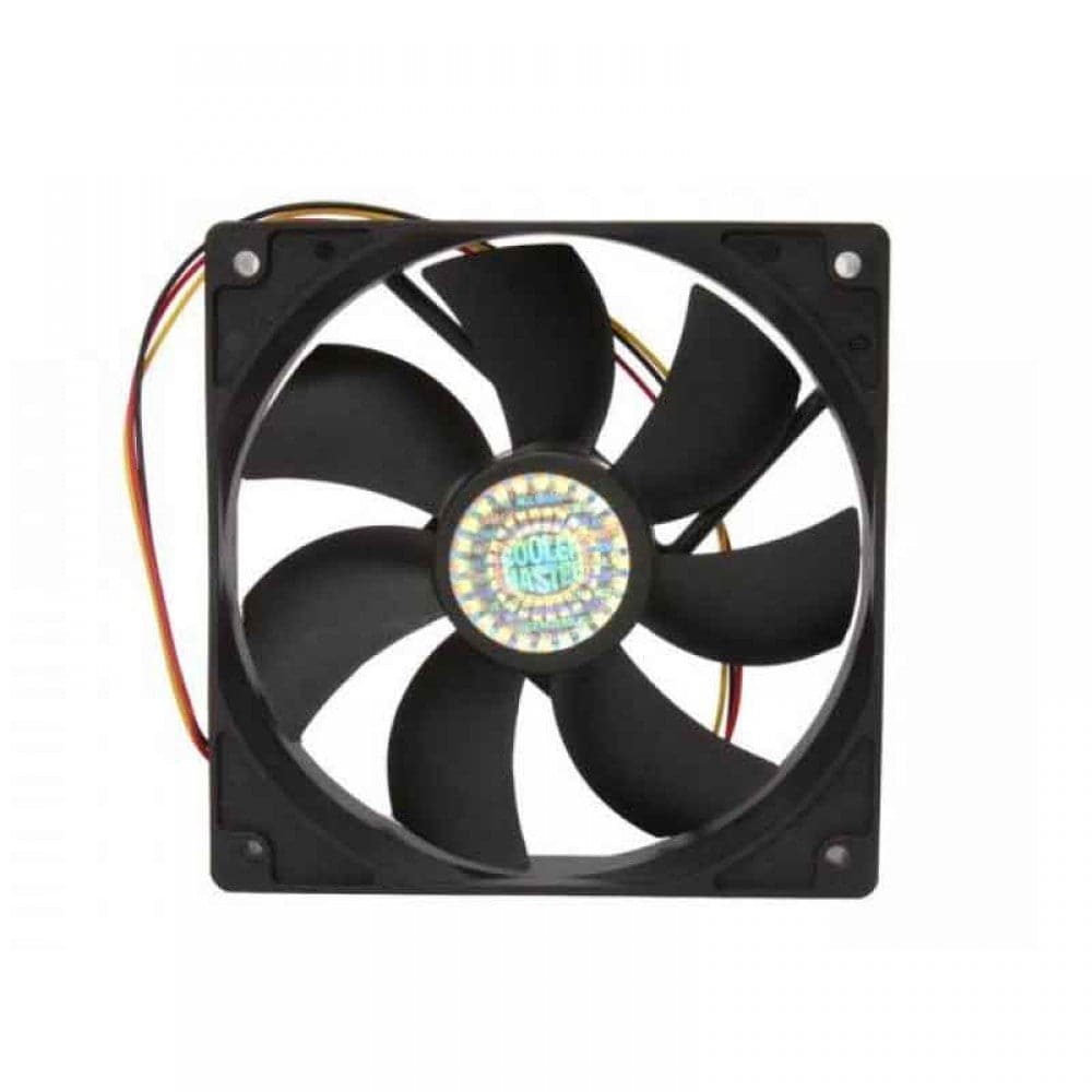 COOLER MASTER 120 S12 120mm Non-RGB Cabinet Fan (Black) (Four Pack)