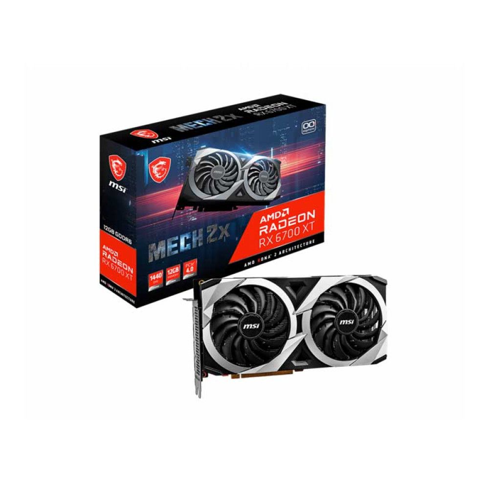 MSI Radeon RX 6700 XT Mech 2X OC 12GB AMD Graphic Card