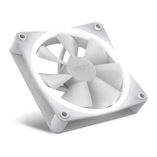 NZXT F120 RGB 120mm Cabinet Fans White (Single Pack)