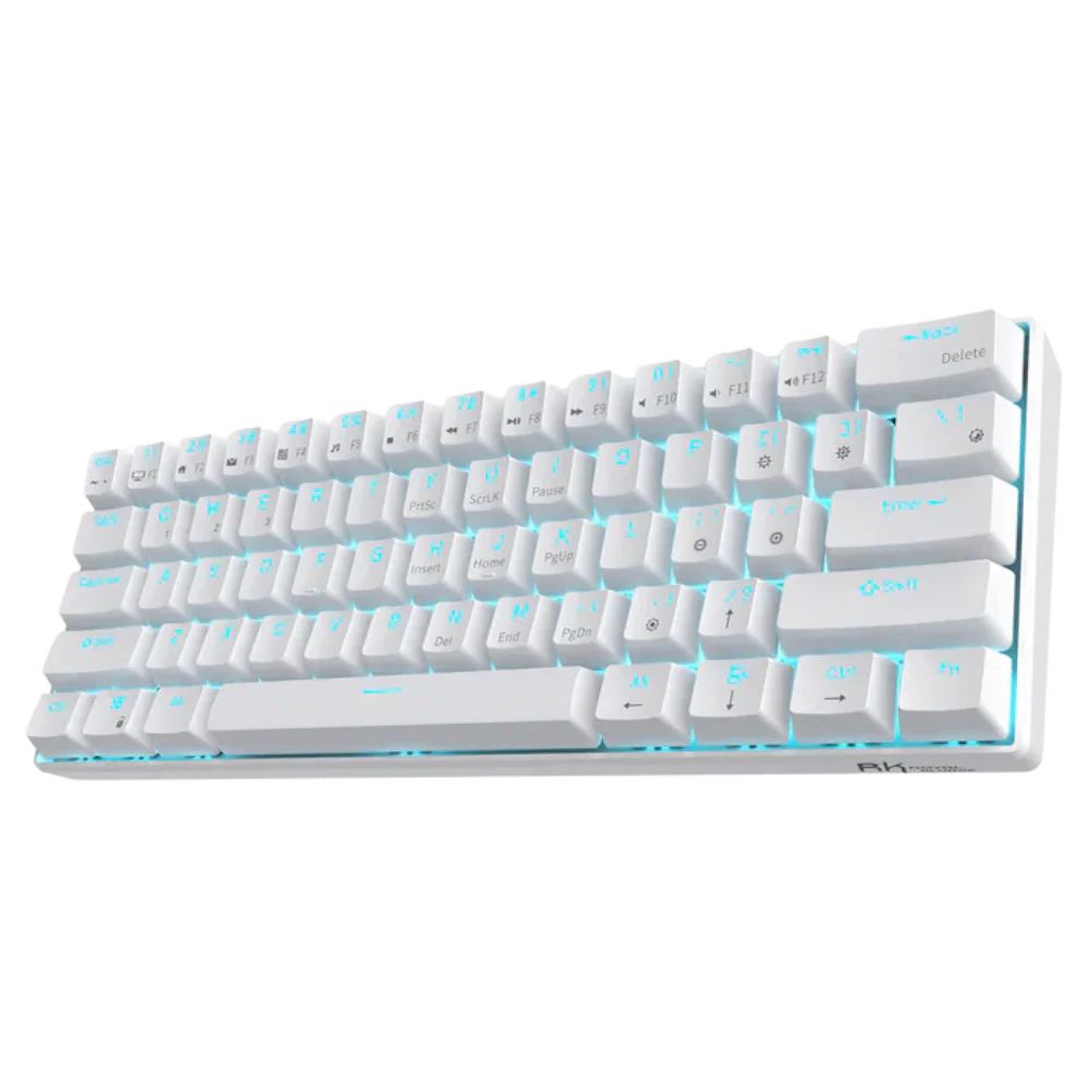 ROYAL KLUDGE RK61 60% Wireless Mechanical Gaming Keyboard ( White ) ( Brown Switch )