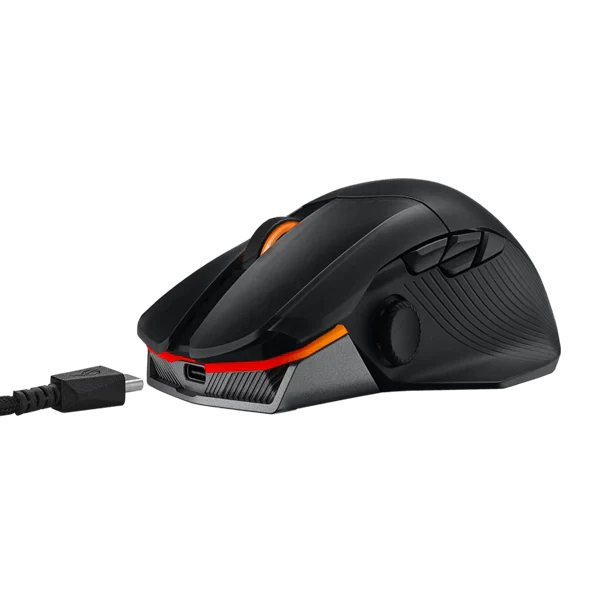 ASUS ROG Chakram X Origin Wireless + Bluetooth Ergonomic RGB Gaming Mouse ( ROG-CHAKRAM-X-ORIGIN ) ( 36000DPI / 11 Macro Buttons ) ( Black )