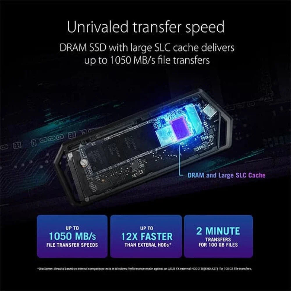 ASUS ROG Strix Arion S500 500GB NVME Gen2 Portable Solid State Drive (SSD) (Type-C)