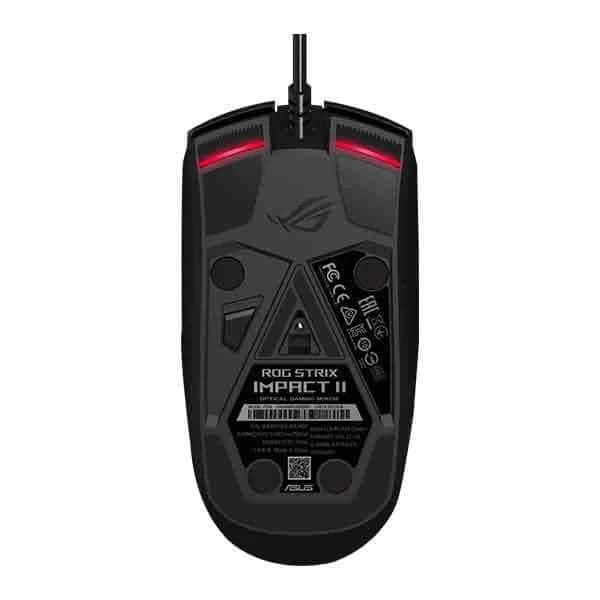ASUS ROG Strix Impact II Wired Ambidextrous Gaming Mouse ( ROG-STRIX-IMPACT-II ) ( 6200DPI / 5 Macro Buttons ) ( Black )