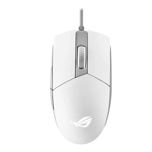 ASUS ROG Strix Impact II Wired Ambidextrous Gaming Mouse ( ROG-STRIX-IMPACT-II-ML ) ( 6200DPI / 6 Macro Buttons ) ( White )