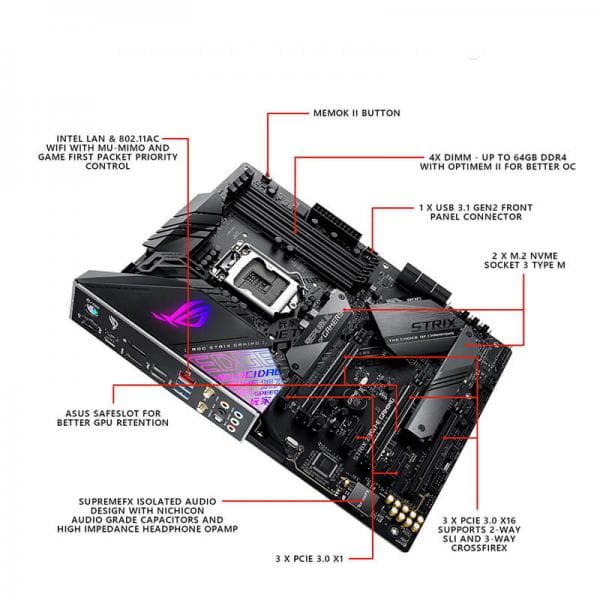 ASUS ROG Strix Z390-E Gaming Wifi DDR4 Intel Motherboard