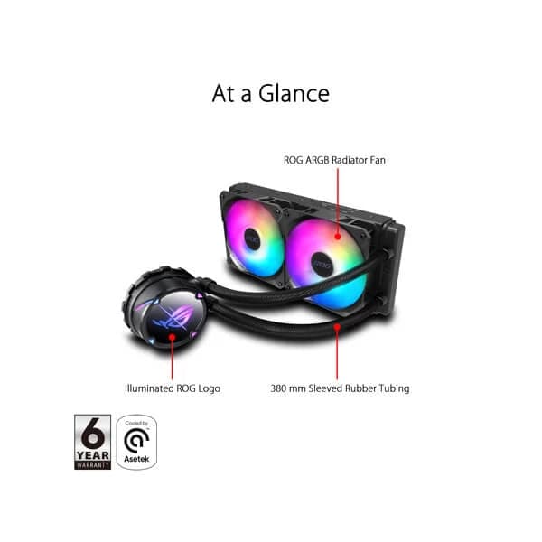 ASUS ROG Strix LC ll 240 ARGB AIO CPU Liquid CPU Cooler (Black)