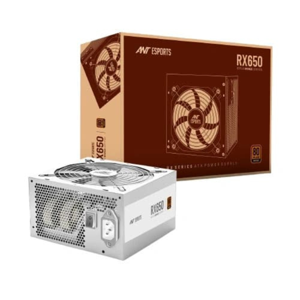 ANT ESPORTS RX650 650W 80 + Bronze ATX 2.0 Non Modular Power Supply ( 650W ) ( White )