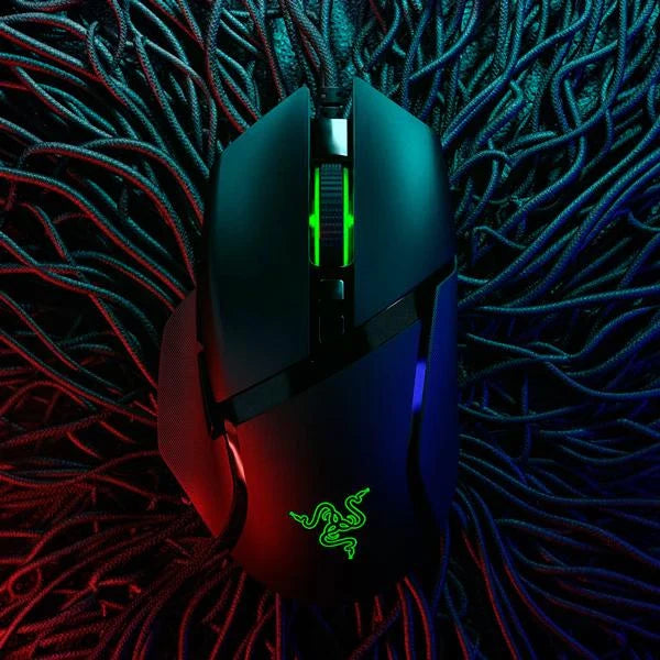 RAZER Basilisk V2 Wired Ergonomic Gaming Mouse ( RZ01-03160100-R3M1 ) ( 20000DPI / 11 Macro Button ) ( Black )