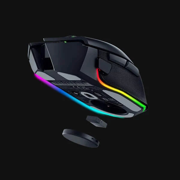 RAZER Basilisk V3 Pro Wireless Ergonomic Gaming Mouse ( RZ01-04620100-R3A1 ) ( 30000DPI / 11 Macro Buttom ) ( Black )